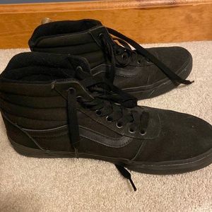 Black Vans high tops